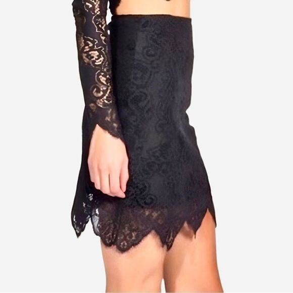 NWOT For Love and Lemons Midnight Lace High Waisted Mini Skirt - Picture 11 of 11